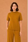 Blusa heritage gola alta MOSTARDA